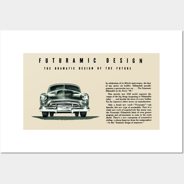 1948 OLDSMOBILE - brochure Wall Art by Throwback Motors